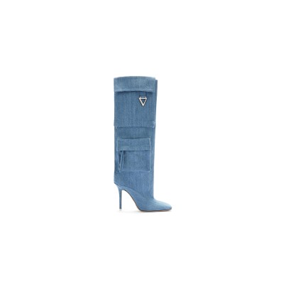 THE ATTICO ''SIENNA'' DENIM BOOT 238WS656D001045 THE ATTICO ''SIENNA'' DENIM BOOT 238WS656D001045